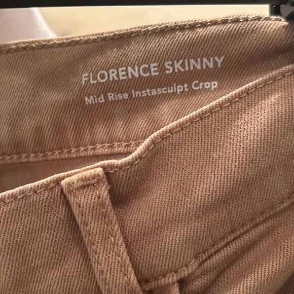 DL1961 Women's Size 29 Patti Straight High Rise Vintage Ankle Jean Tan Raw Hem - Picture 3 of 7